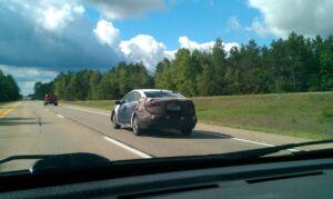 Ford test car in the U.P. this past weekend