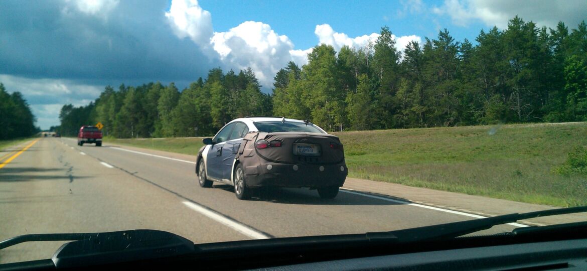 Ford test car in the U.P. this past weekend