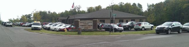 The Marquette Township open house August 21 2013 is packed with visitors