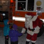 The kids loved meeting Santa