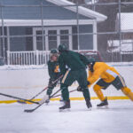 A rare chance to see the Northern Michigan University Wildcats Hockey team play outdoors.