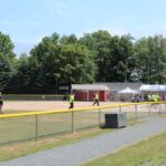 Shot of the field during the Community Days softball tournament.