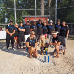 Winners of softball tournament for Community Day