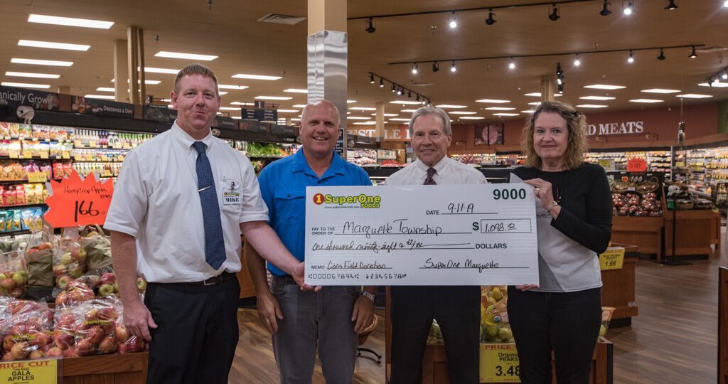 Super One Foods of Marquette raised $1,098.40 for Marquette Township during Community Day.