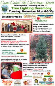 Join us for the annual "Catch the Christmas Spirit" Tree Lighting Ceremony.