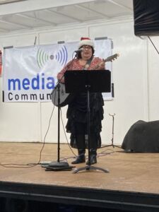 Linda Smith came to sing some Christmas Classics.
